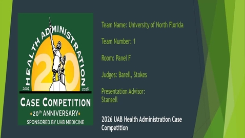 Thumbnail for Team 1 - University of North Florida