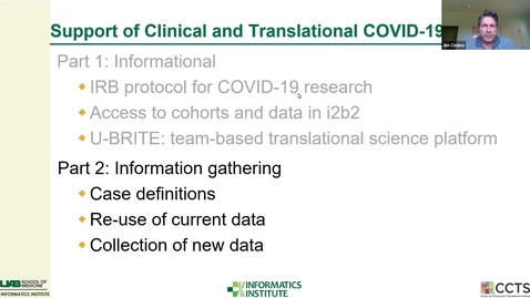 Thumbnail for entry COVID-19 Enterprise Data Registry