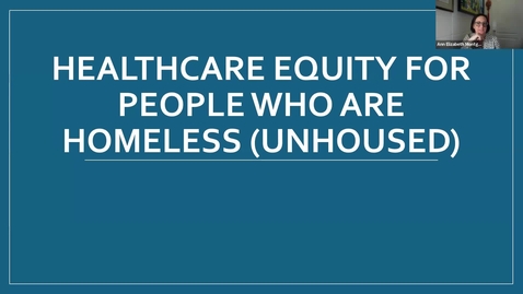 Thumbnail for CEI Perspectives: Healthcare Equity for People Who are Unhoused