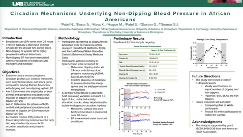 Thumbnail for 2021 - Circadian Mechanisms Underlying Non-Dipping Blood Pressure in African Americans