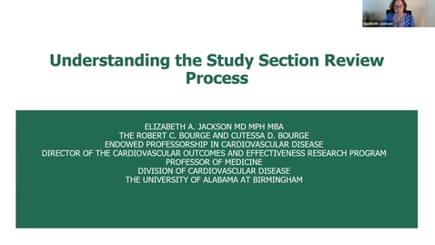 Thumbnail for CCTS TIERS: What to Expect During a Study Section Review