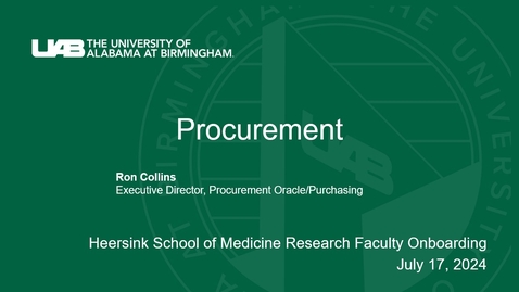 Thumbnail for Procurement