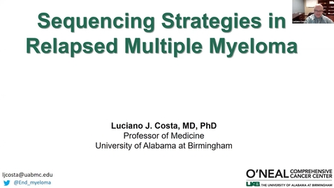 Thumbnail for Sequencing Strategies in Relapsed    Mulitple Myeloma