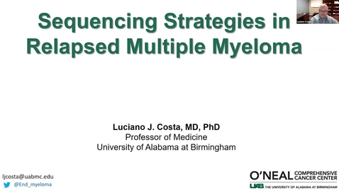 Thumbnail for entry Sequencing Strategies in Relapsed    Mulitple Myeloma