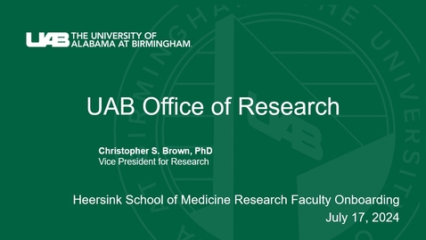 Thumbnail for UAB Office of Research