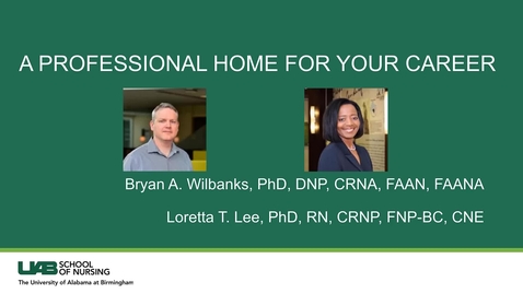 Thumbnail for entry Finding Your Professional Home
