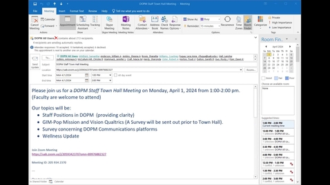 Thumbnail for April 1, 2024 - DOPM Town Hall