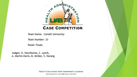 Thumbnail for Finals - Team 33 - Cornell University