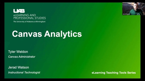 Thumbnail for Canvas Analytics Webinar