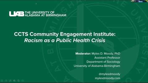 Thumbnail for entry CEI Perspectives: Racism as a Public Health Crisis