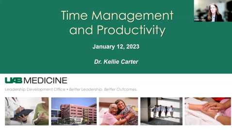 Thumbnail for CCTS TIERS: Time Management and Productivity by Dr. Kellie Carter