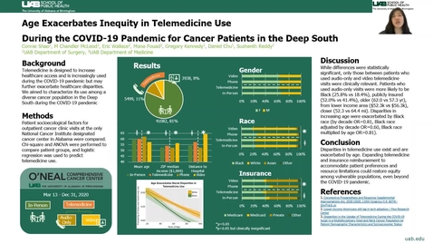 Thumbnail for entry Age Exacerbates Disparities in Telemedicine Use