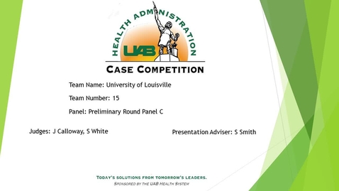 Thumbnail for entry Team 15 - University of Louisville