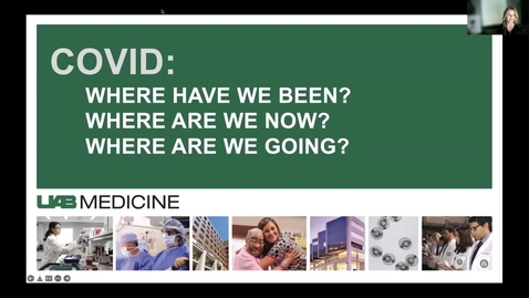 Thumbnail for &quot;COVID:  When and how will it end?&quot;  presented by Michael Saag, MD