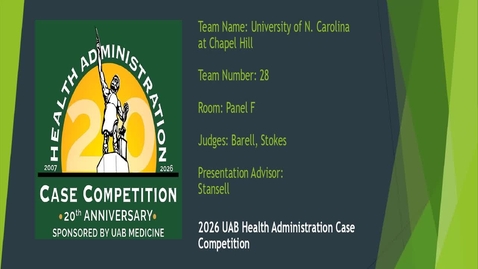 Thumbnail for Team 28 - University of North Carolina at Chapel Hill