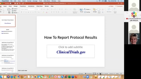 Thumbnail for entry How to Report Protocol Results