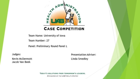 Thumbnail for entry Panel L Team 5 University of Iowa