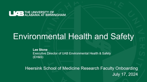 Thumbnail for Environmental Health and Safety