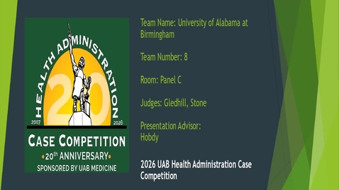 Thumbnail for Team 8 - University of Alabama at Birmingham