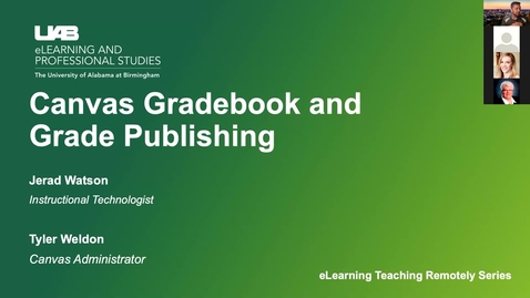 Thumbnail for Canvas Gradebook and Publishing