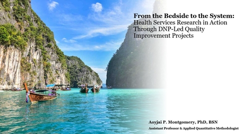 Thumbnail for "From the Bedside to the System" by Dr. Aoyjai Montgomery