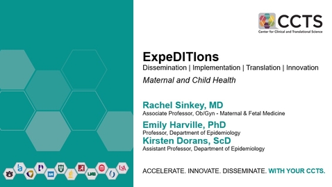 Thumbnail for CCTS ExpeDITIons Forum: Maternal and Child Health