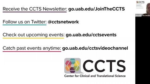 Thumbnail for entry UAB CCTS Lunch and Learn:  September 13, 2022