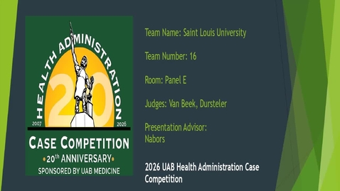 Thumbnail for Team 16 - Saint Louis University