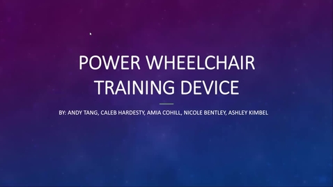 Thumbnail for Power Wheelchair Training Device