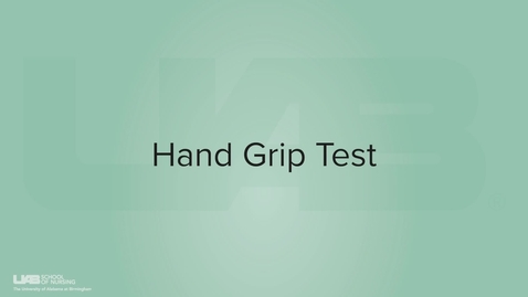 Thumbnail for Hand Grip Test