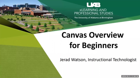 Thumbnail for entry Canvas Overview for Beginners