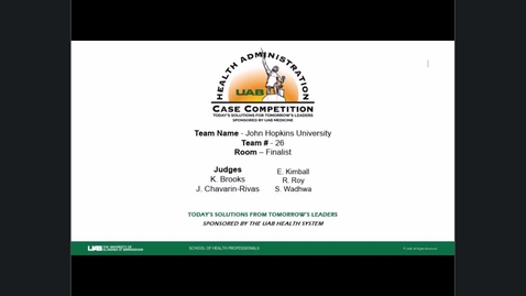 Thumbnail for Team 26 (Finalist)- John Hopkins University