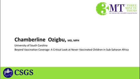 Thumbnail for entry Beyond Vaccination Coverage: A Critical Look at Never-Vaccinated Children in Sub-Saharan Africa