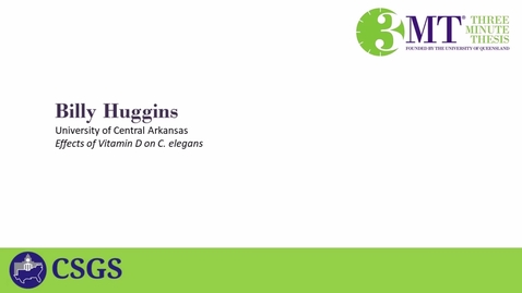 Thumbnail for Billy Huggins Regional 3MT