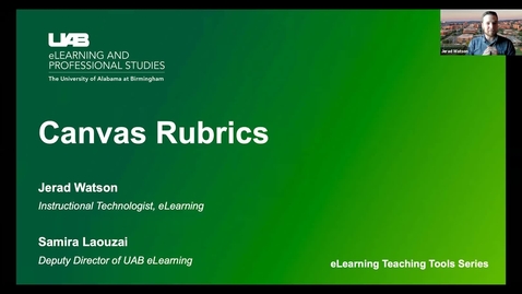 Thumbnail for Canvas Rubrics Webinar
