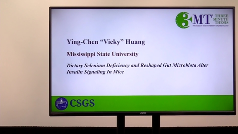 Thumbnail for 2021 Regional 3MT Competition Submission - Ying Chen Huang (Mississippi State University)