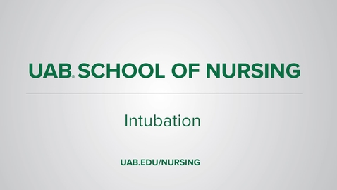 Thumbnail for entry Intubation