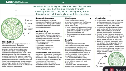 Thumbnail for entry Research Poster Presentation Spring 2021