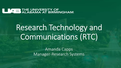 Thumbnail for Research Technology and Communications - Amanda Capps