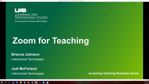 Thumbnail for Fall Zoom for Teaching