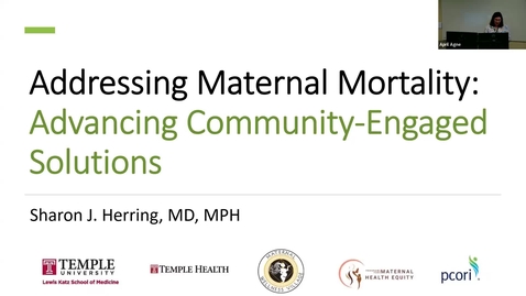 Thumbnail for February 28, 2024 - Sharon J. Herring, M.D., MPH (Forging Research Collaborations Seminar Series)