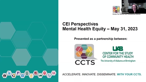 Thumbnail for entry CEI Perspectives: Mental Health Equity