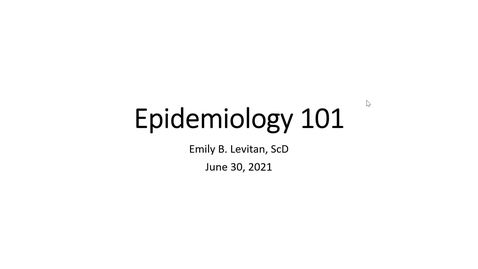 Thumbnail for entry Epi 101: From Epigenetics to Population Health