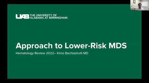Thumbnail for Approach to Lower Risk MDS
