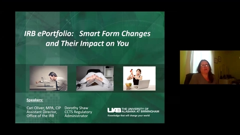 Thumbnail for entry IRB e-Portfolio: Smart Form Changes &amp; Their Impact