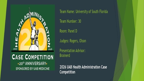 Thumbnail for Team 30 - University of South Florida