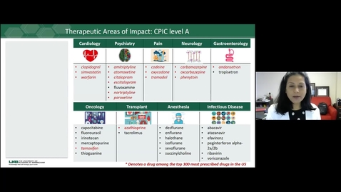 Thumbnail for entry The Translational Framework for Pharmacogenomics &amp; Chronic Disease Genomics