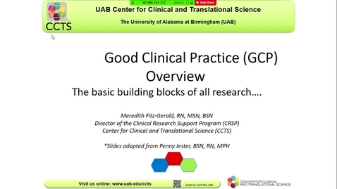Thumbnail for Good Clinical Practices for Research Teams/IRB Orientation