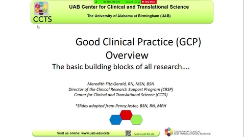 Thumbnail for entry Good Clinical Practices for Research Teams/IRB Orientation