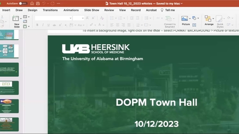 Thumbnail for October 12, 2023 - DOPM Town Hall